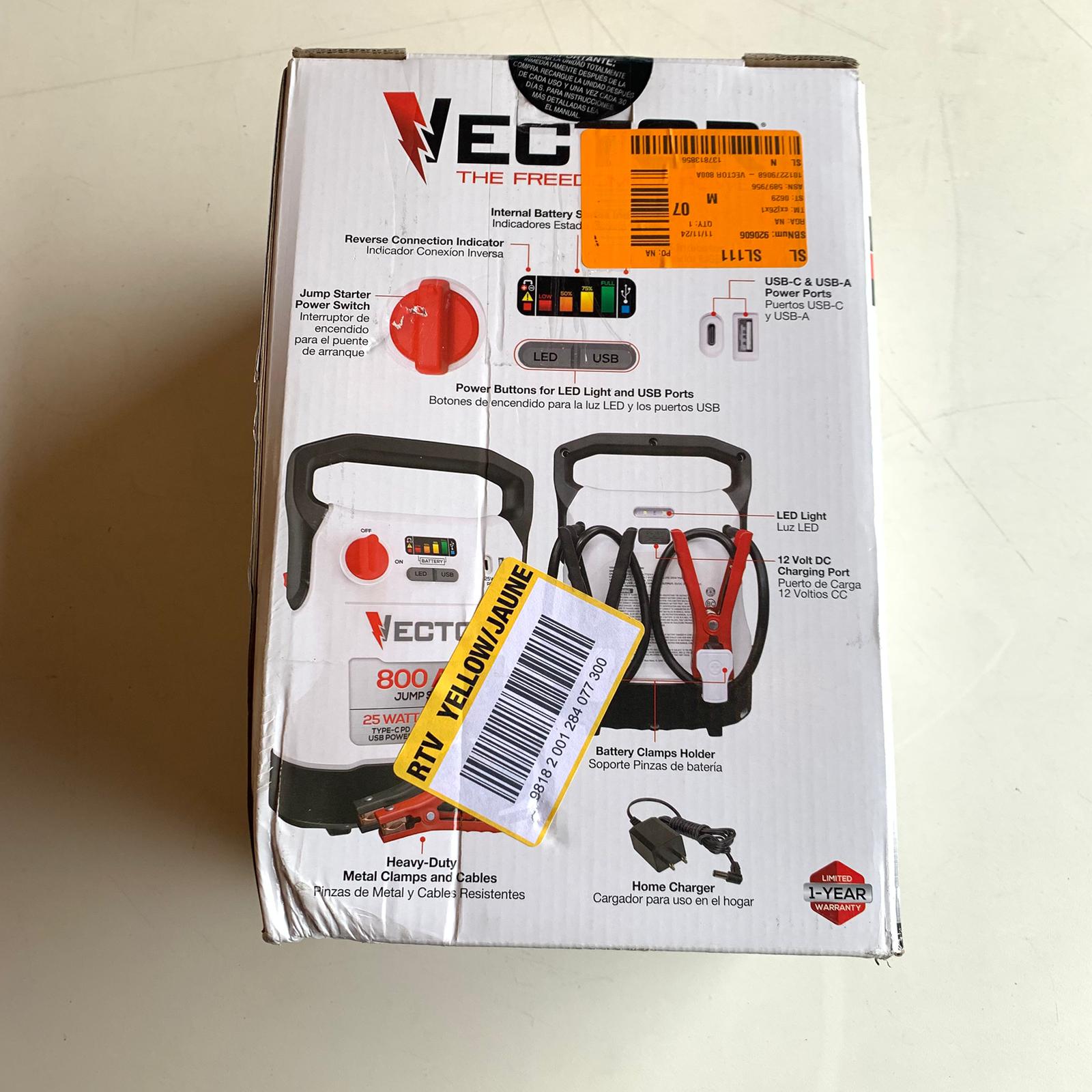 800A Jump Starter with USB Power (VECJ8) 800A Jump Starter with USB Power (VECJ8)